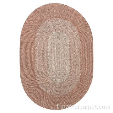 Mat de sol de tapis de tapis de tapis intérieur / extérieur de forme ovale